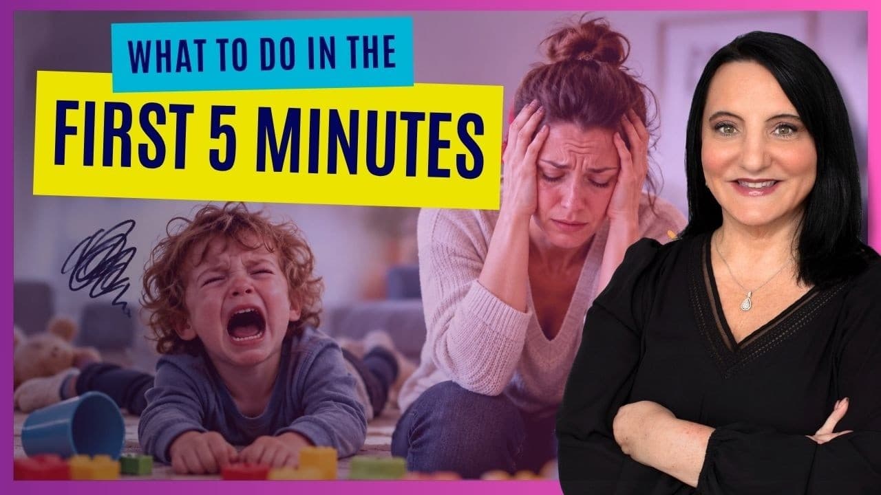 Dysregulated Kids podcast episode about what to do in the first 5 minutes of a meltdown