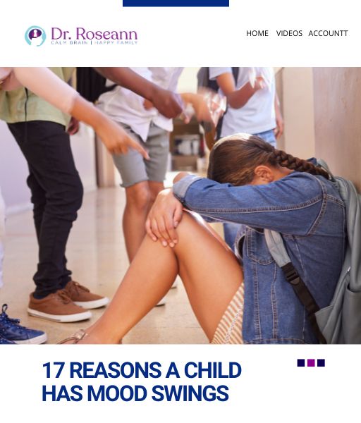 Child hugging knees in hallway illustrated for article on mood swings in children