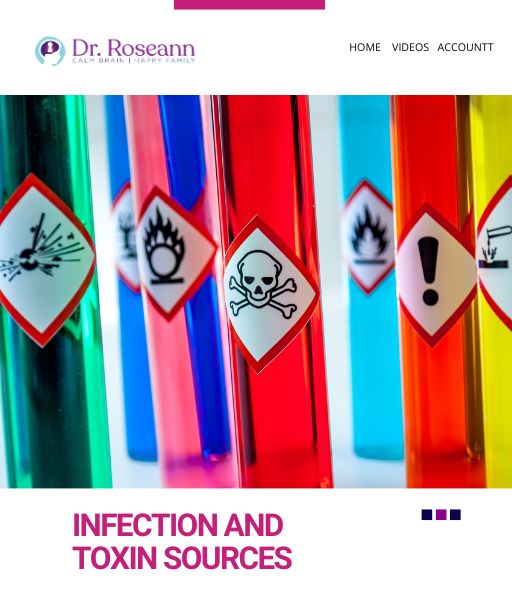 Close-up of colorful test tubes with hazard warning symbols on colored backgrounds