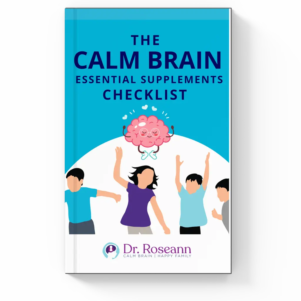 The Calm Brain Essential Supplements Checklist book cover