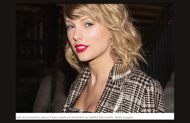 Taylor Swift portrait featured in Netflix documentary announcement