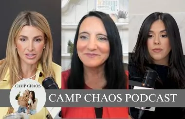 Camp Chaos Podcast episode artwork for Dr. Roseann’s discussion of tantrums, anxiety, and big emotions