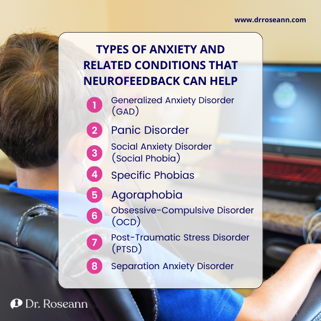 Types of Anxiety and Related Conditions That Neurofeedback Can Help