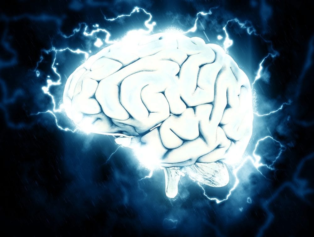human brain with electrical arcs - effects of neurofeedback on brain
