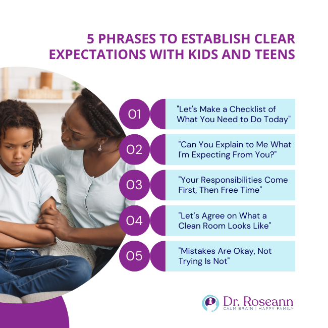 5 Phrases to Establish Clear Expectations With Kids and Teens