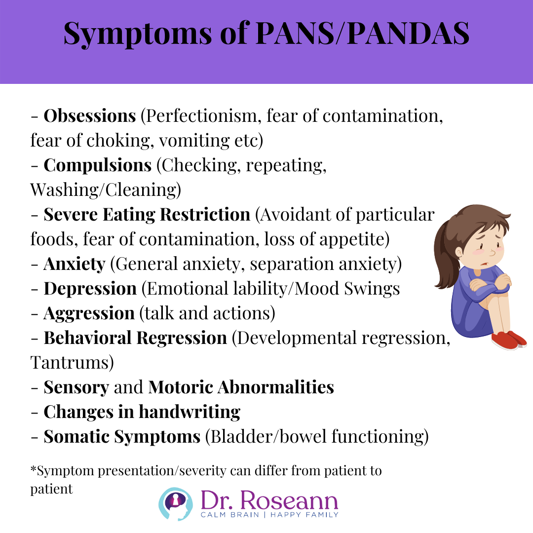 symptoms of pans and pandas
