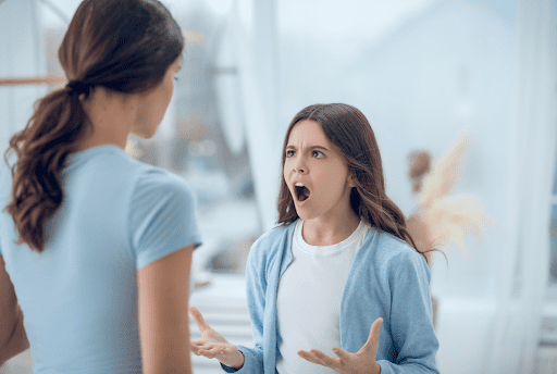 girl outburst at mother-dr. roseann
