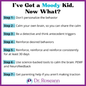 Steps to Calm Down Moody Kids