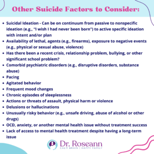 Other Suicide Factors to Consider