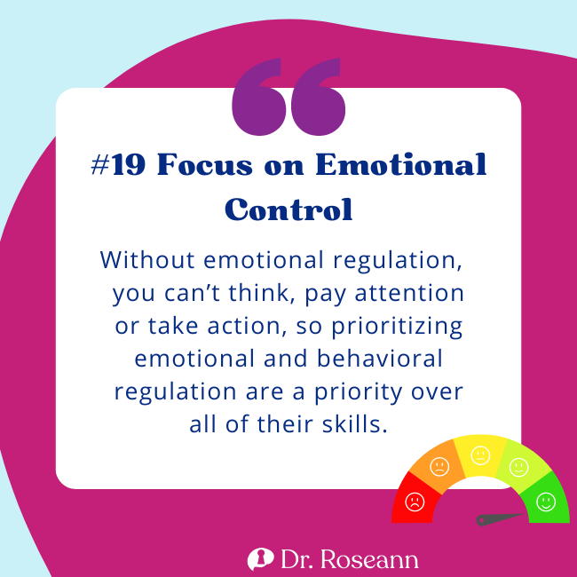 Focus on Emotional Control
