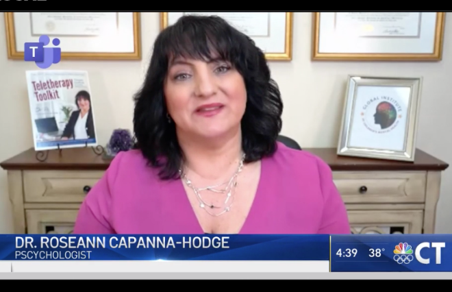 Dr. Rosaline Capannana showcasing on Fox News for her media kit.