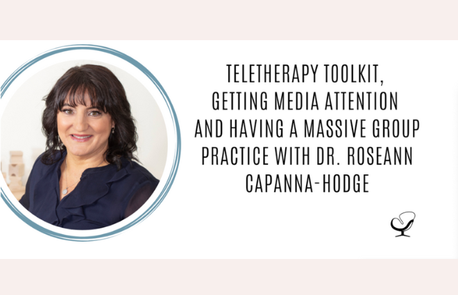 A woman's teletherapy media kit attracts attention and enables her to expand her massive group practice with Dr.