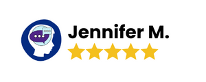 Jennifer m logo with Client Testimonials.
