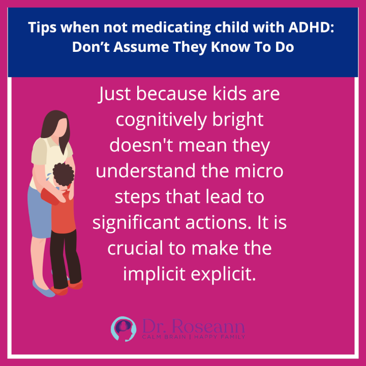 Tips when medicating child with ADHD