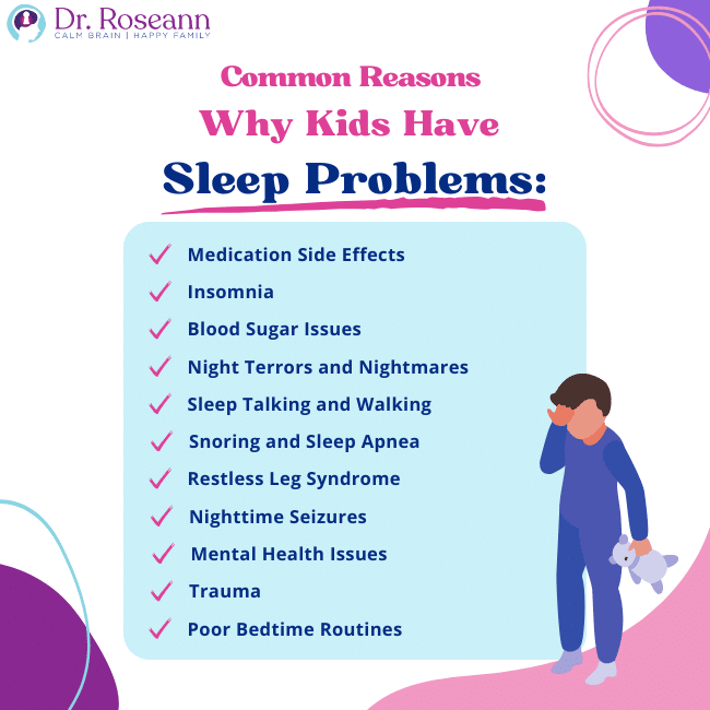 Common reasons why kids have sleep problems