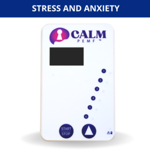 Product device named "Calm PEMF™ - Attention and Learning".