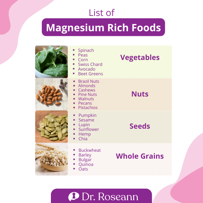 List of Magnesium Rich Foods