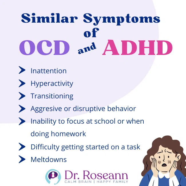 Similar Symptoms of OCD and ADHD