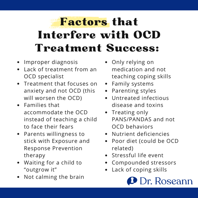 Factors that interfere with OCD