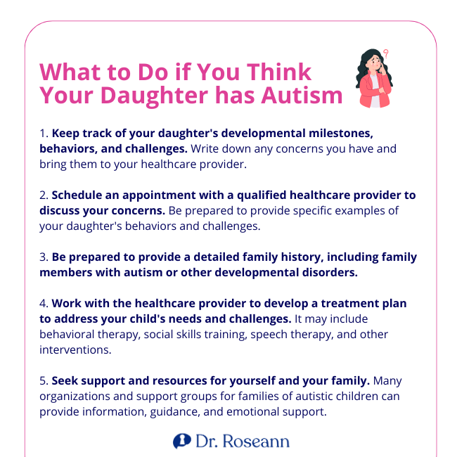 What to Do if You Think Your Daughter has Autism