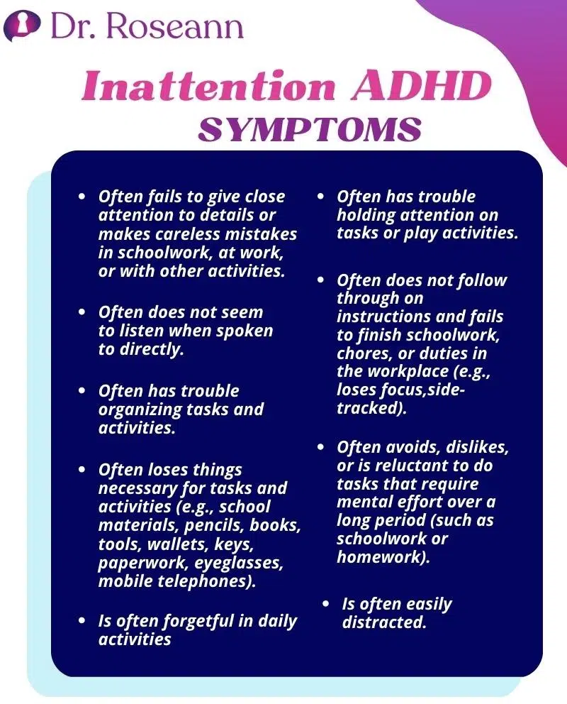 inattention of adhd