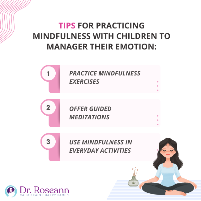 Tips for practicing mindfulness with children