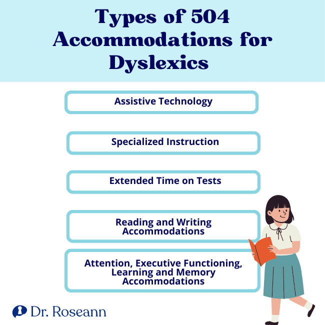 Types of 504 Accommodations for Dyslexics