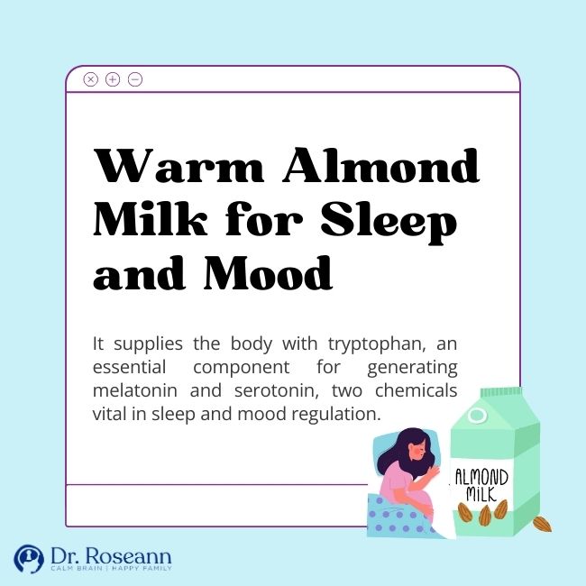 Warm Almond Milk for Sleep and Mood