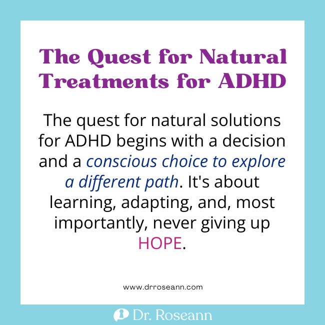 The Quest for Natural Treatments for ADHD
