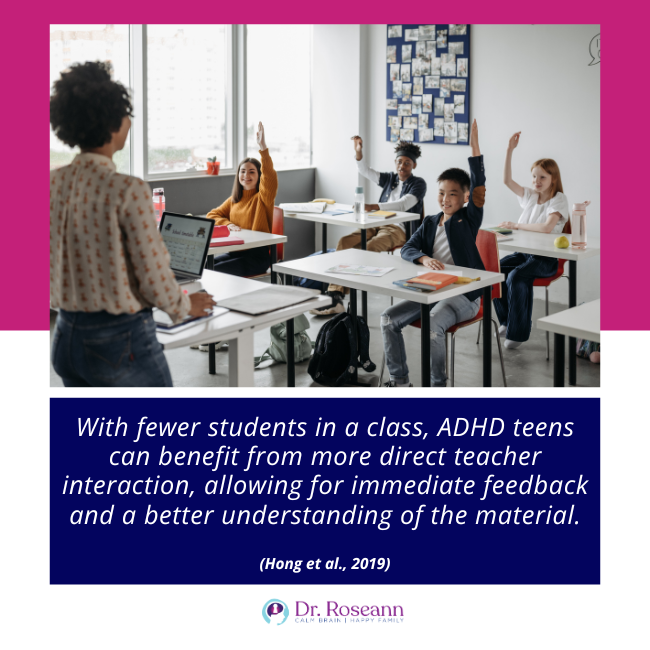 ADHD teens can benefit from more direct teacher interaction