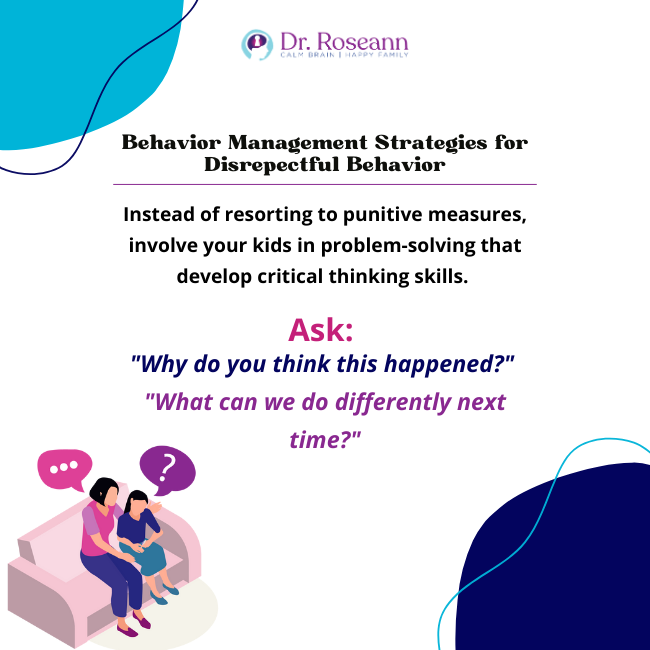 Behavior management strategies for disrespectful behavior
