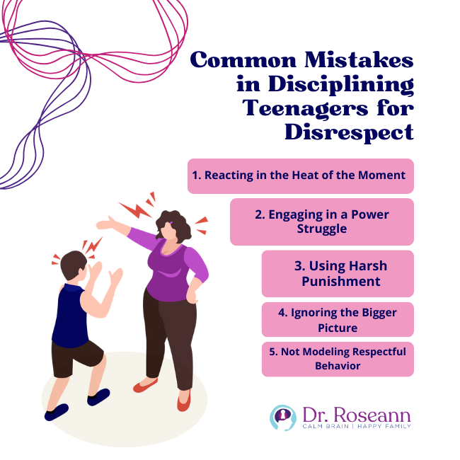 Common Mistakes in Disciplining Teenagers for Disrespect