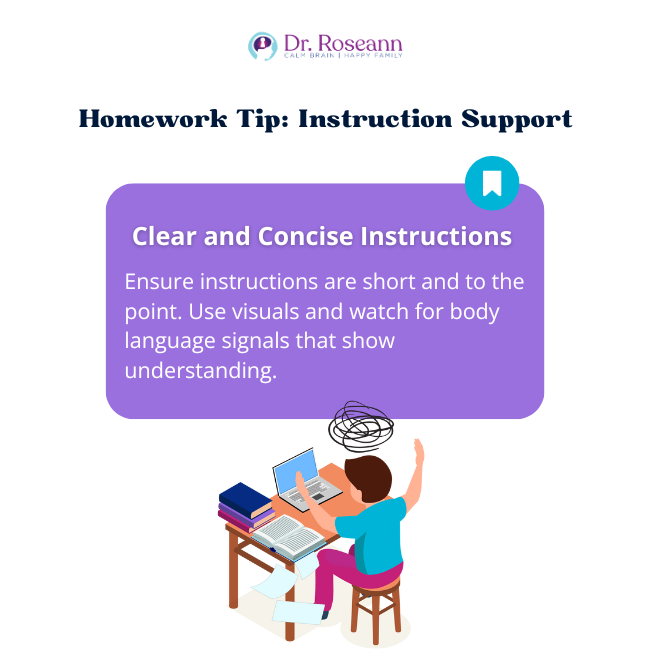 Homework Tip - Give Clear and Concise Instructions