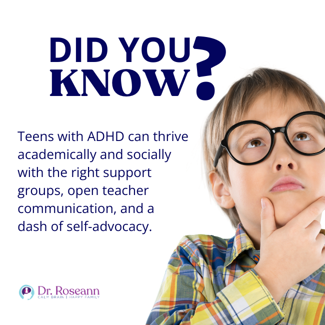 Teens with ADHD can thrive academically and socially with the right support