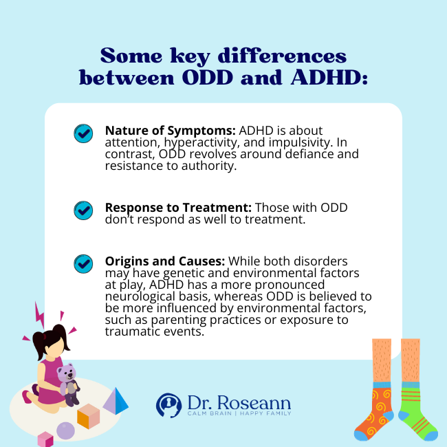 Key Differences between ODD and ADHD