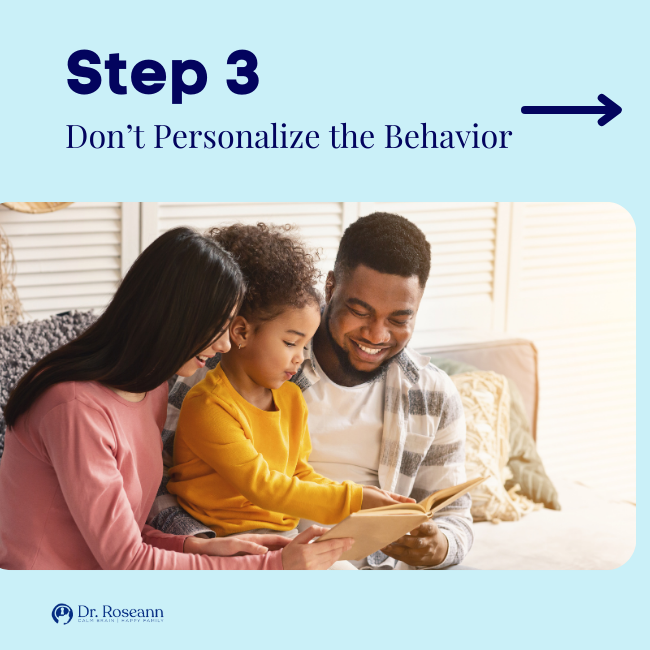 Don’t Personalize the Behavior
