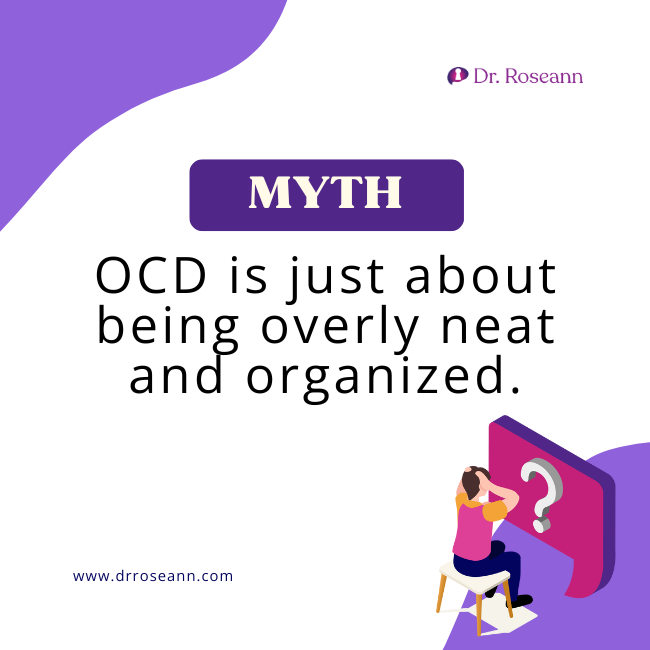 OCD is just about being overly neat and organized