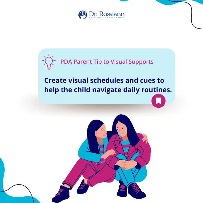 PDA Parent Tip to Visual Supports