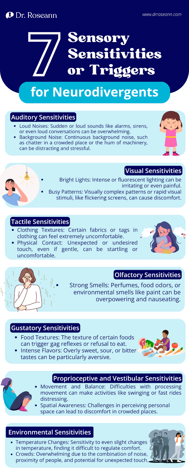 7 Sensory Sensitivities or Triggers