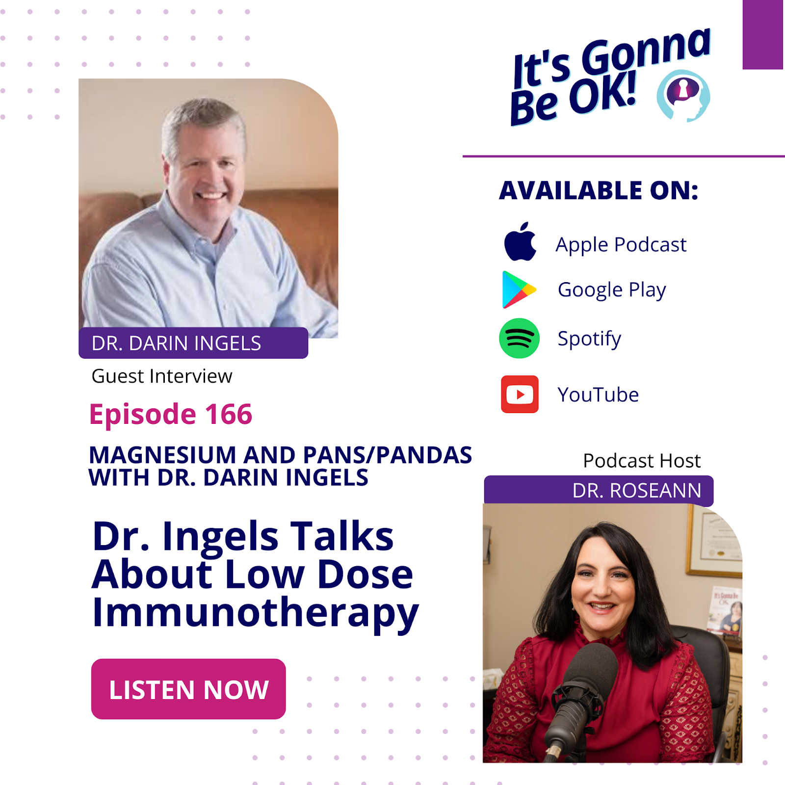 Episode 166 Dr. Ingels Talks About Low Dose Immunotherapy