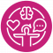 One ADHD case study involving a pink circle with a heart and a brain icon.
