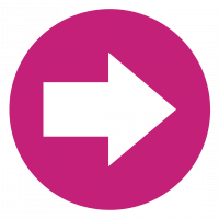 An arrow pointing left inside a pink circle.