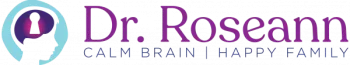 Dr roseann calm brain happy family logo.